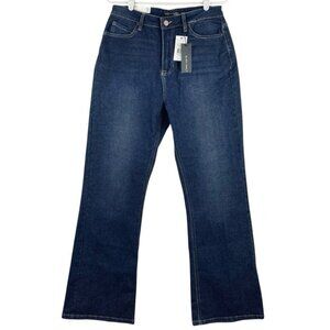 NWT Black Tape Women's Blue Denim Jeans 29 Maya High Rise Relaxed Flare Stretch‎